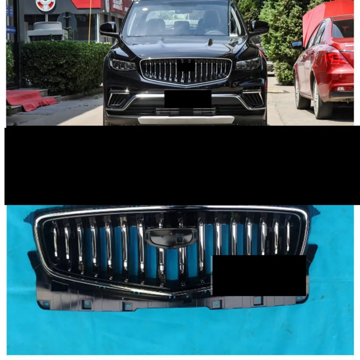 

Car Front Bumper Grill Mask Radiator Grille for Geely Atlas Pro proton X70 Racing Grills