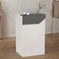 Standing Reception Room Tables, Small Reception Desk Counter Table, Retail Counter Reception Desk with Drawer Storage 1