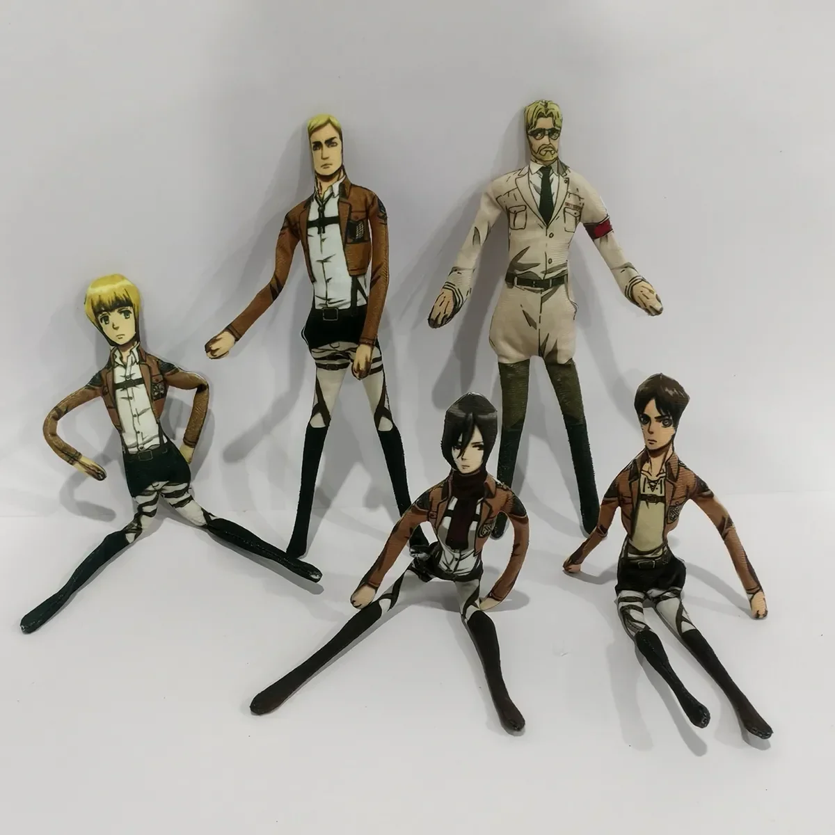 Anime Ornament Anime Attack On Titan Eren Jaeger Cosplay Plush Doll Unisex Funny Body Wire Skeleton Action Stuffed Accessories