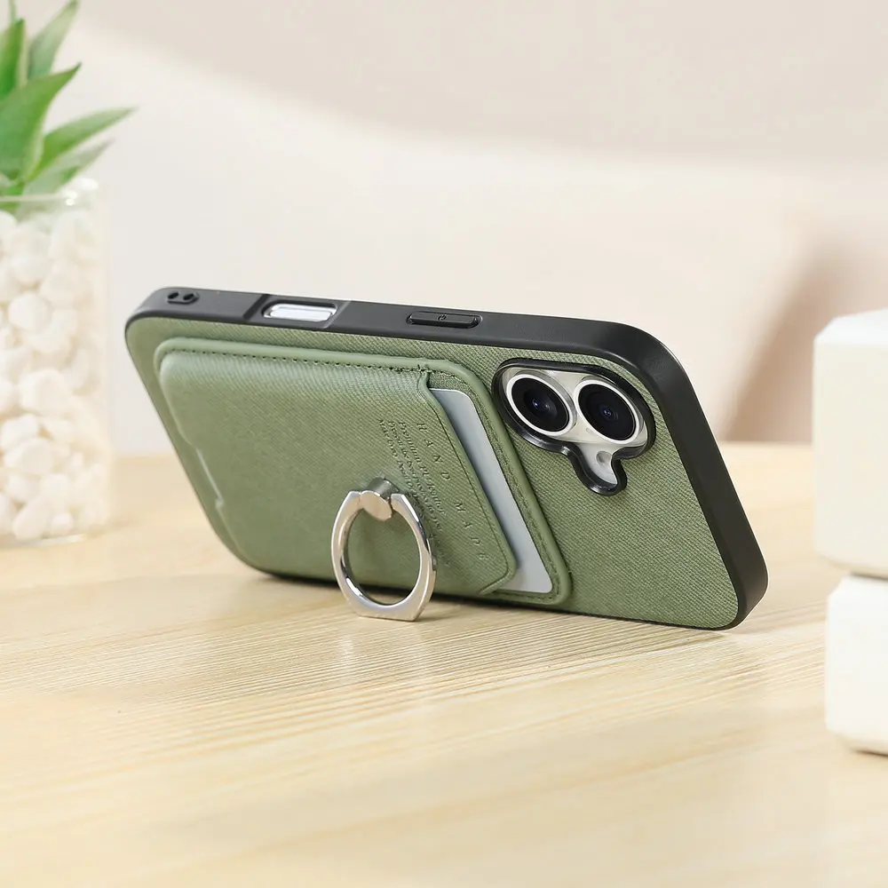 Luxury 2-in-1 Detachable Leather Case with Magnetic Card Cover