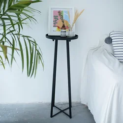 Nordic Sofa Corner Table Mini Simple Movable Side Tables Bedroom Bedside Small Round Table Living Room Furniture Coffee Table