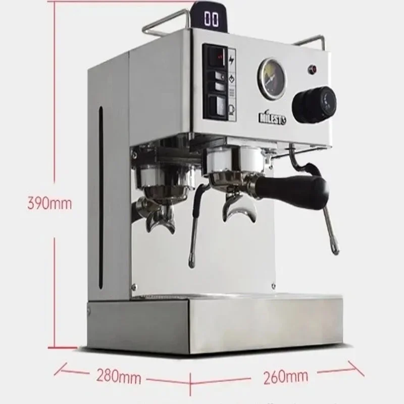 1050W 220-240V 3.5L Semi-automatic Espresso Coffee Maker Machine With Counter Tamper 9Bar Coffee Machine Stainless Steel  950W 5