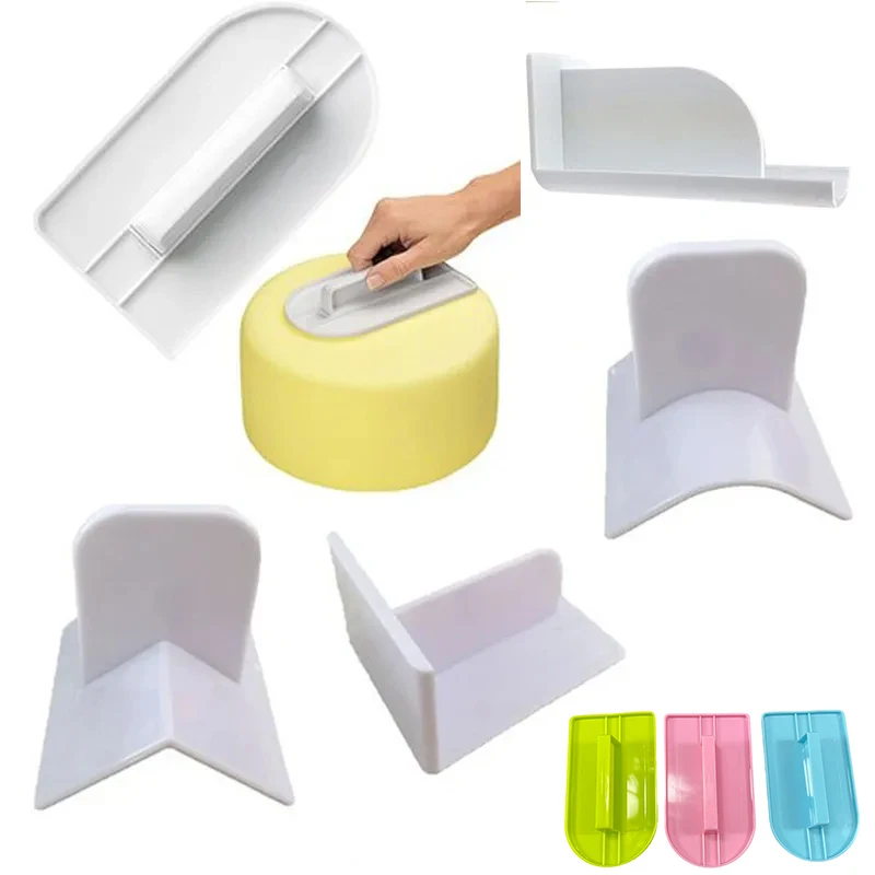 Plastic Cake Smoother Polisher Tools Flat Decorating Fondant Spatulas Cake brush DIY Baking Tools Kitchen Accessories