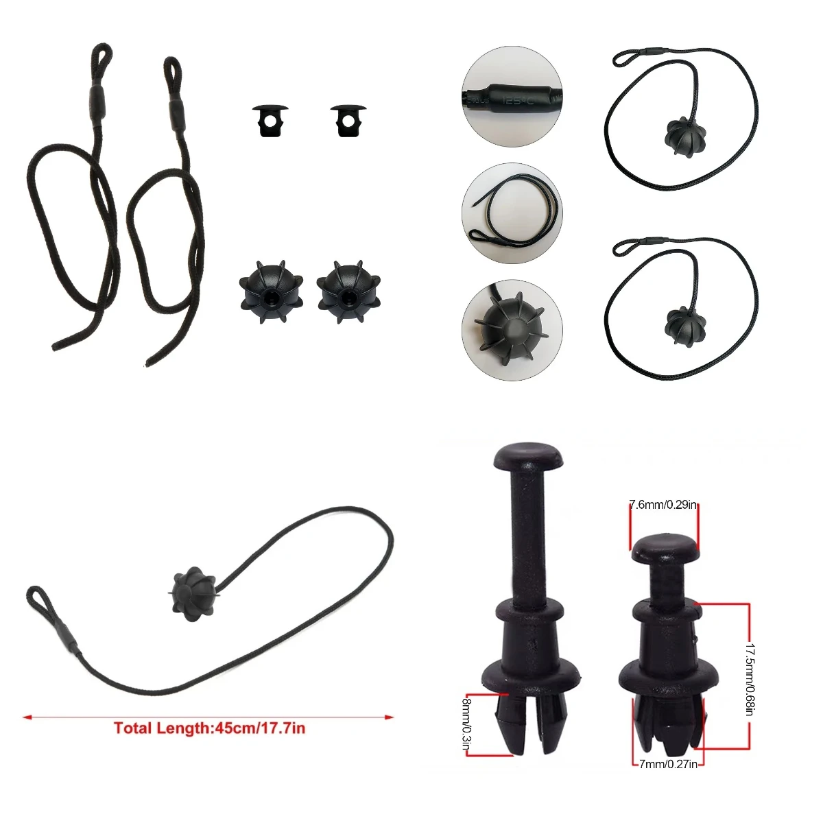 Car Fastener Clip Boot Trunk Parcel Shelf Strap String Clips Tray String Hanger Pivot Hook for Volkswagen GOLF 5 Mk6 Tiguan Polo UP T-CROS