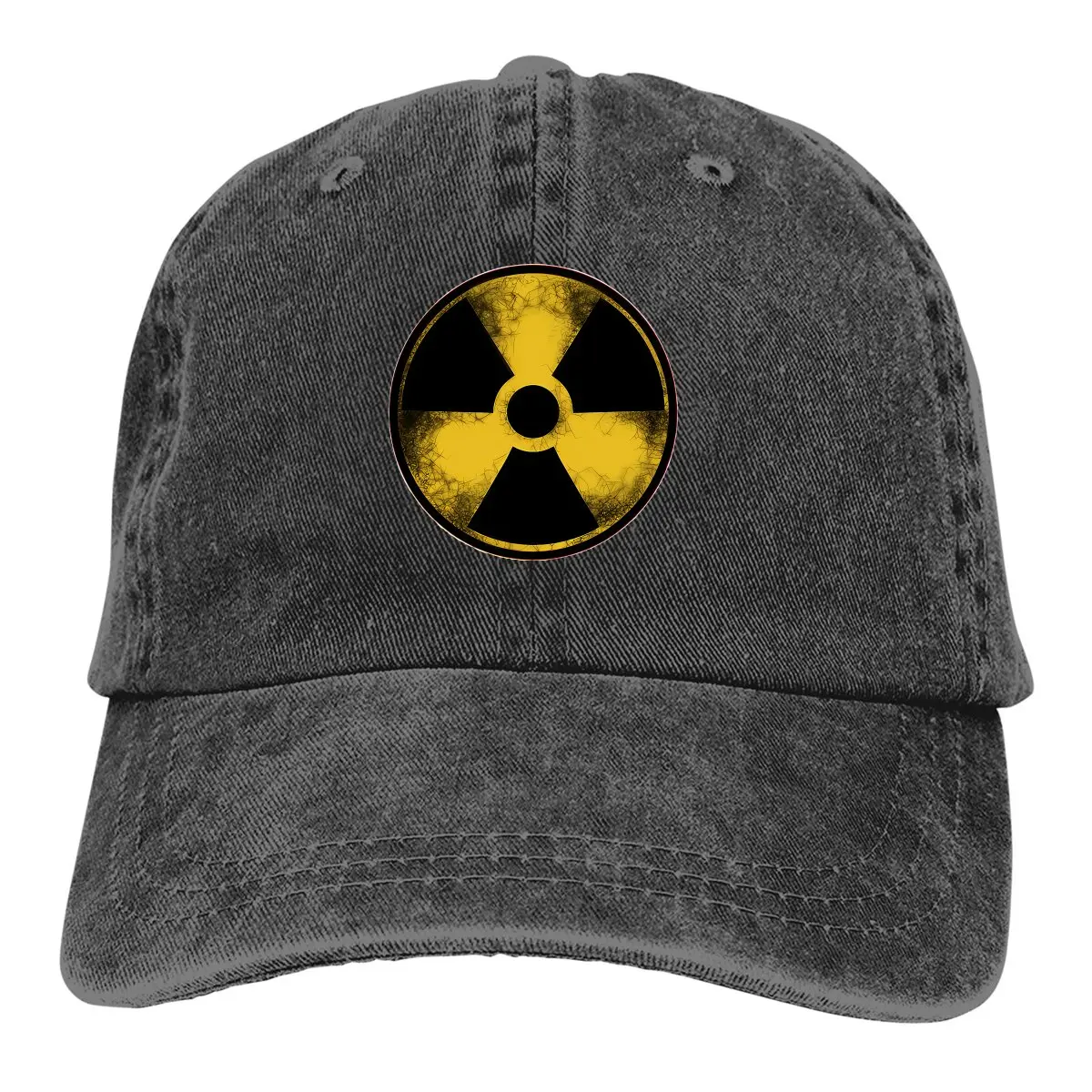 

Symbol Design Baseball Cap Men Hats Women Visor Protection Snapback Radiation Symbol Caps