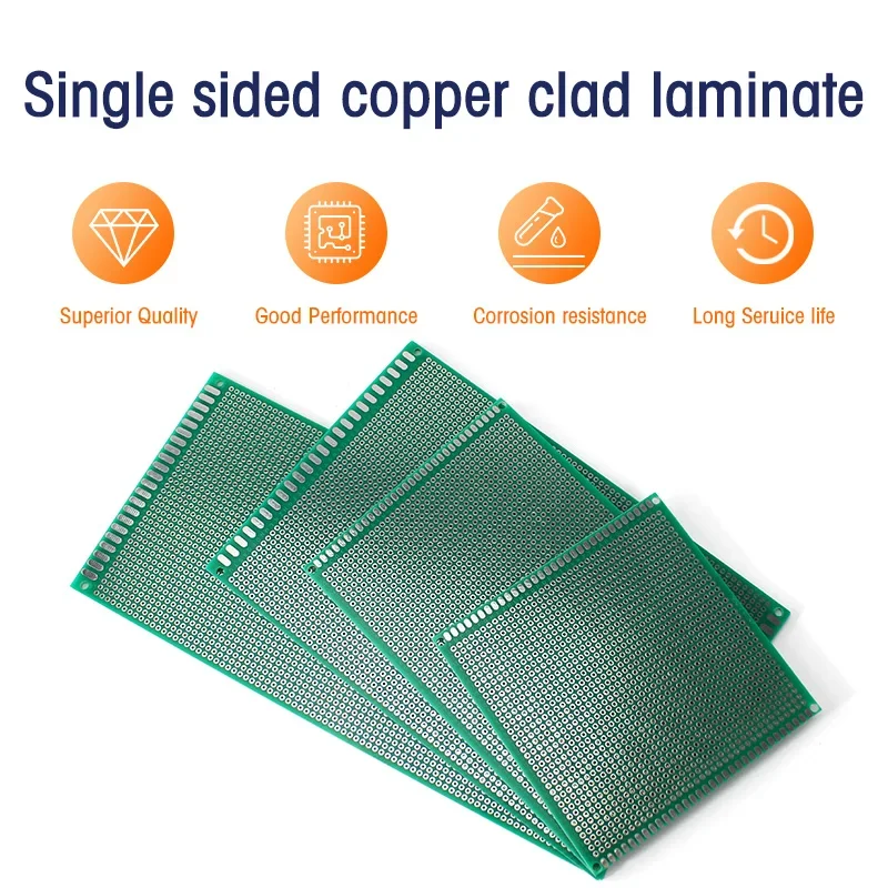 Universal 10x15cm Single-Sided Prototyping Circuit Board - Ideal