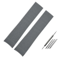 High Quality 21mm Silicone Rubber Watchband - Black, Blue, Green for 21mm (Grey no buckle)