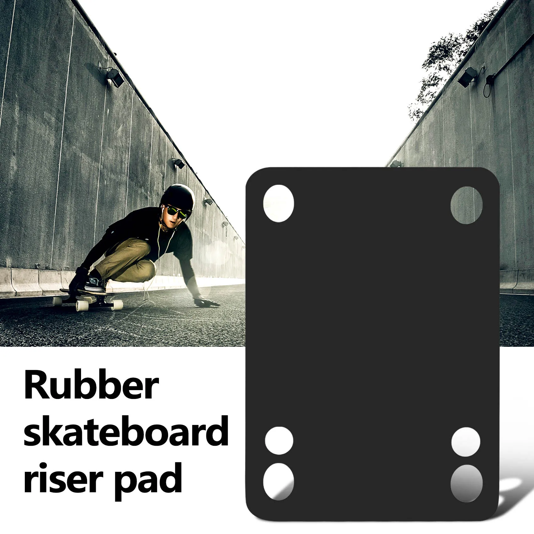 Skateboard riser pad Rubber Skateboard Riser Pad 1/8 3Mm Pack Of 2