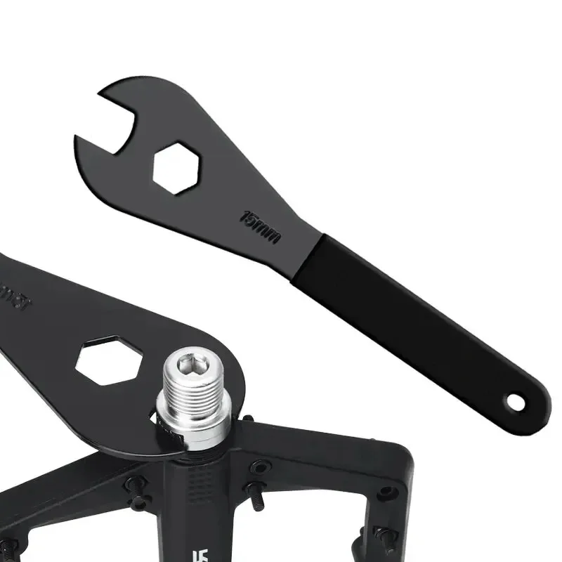 1 PC Bicycle Pedal Wrench Mountain Bike Repair Tool Road Removal Remove Some Hub Models 15 Thickness 2MM Dual Purpose
