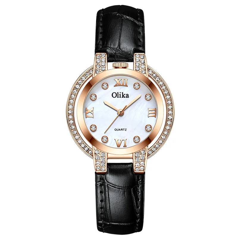 OLIKA Diamond Women Watches Gold Watch Ladies Wristwatch Luxury Rhinestone Watches Female Clock Feminino Gift Reloj Mujer