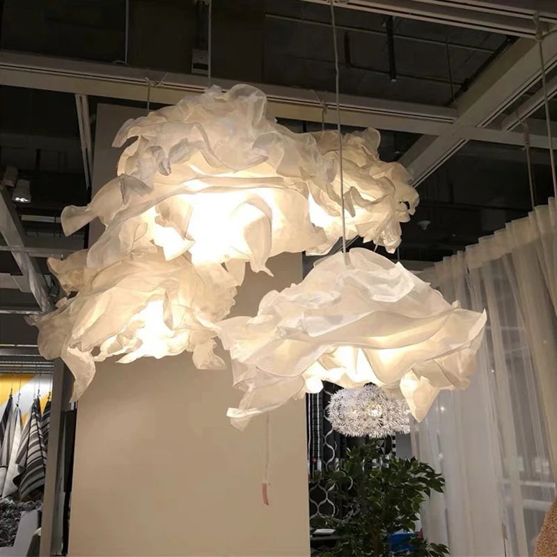 Paper Lamp Shade 1 pc Modern Nordic European Cloud Chandelier Lampshade