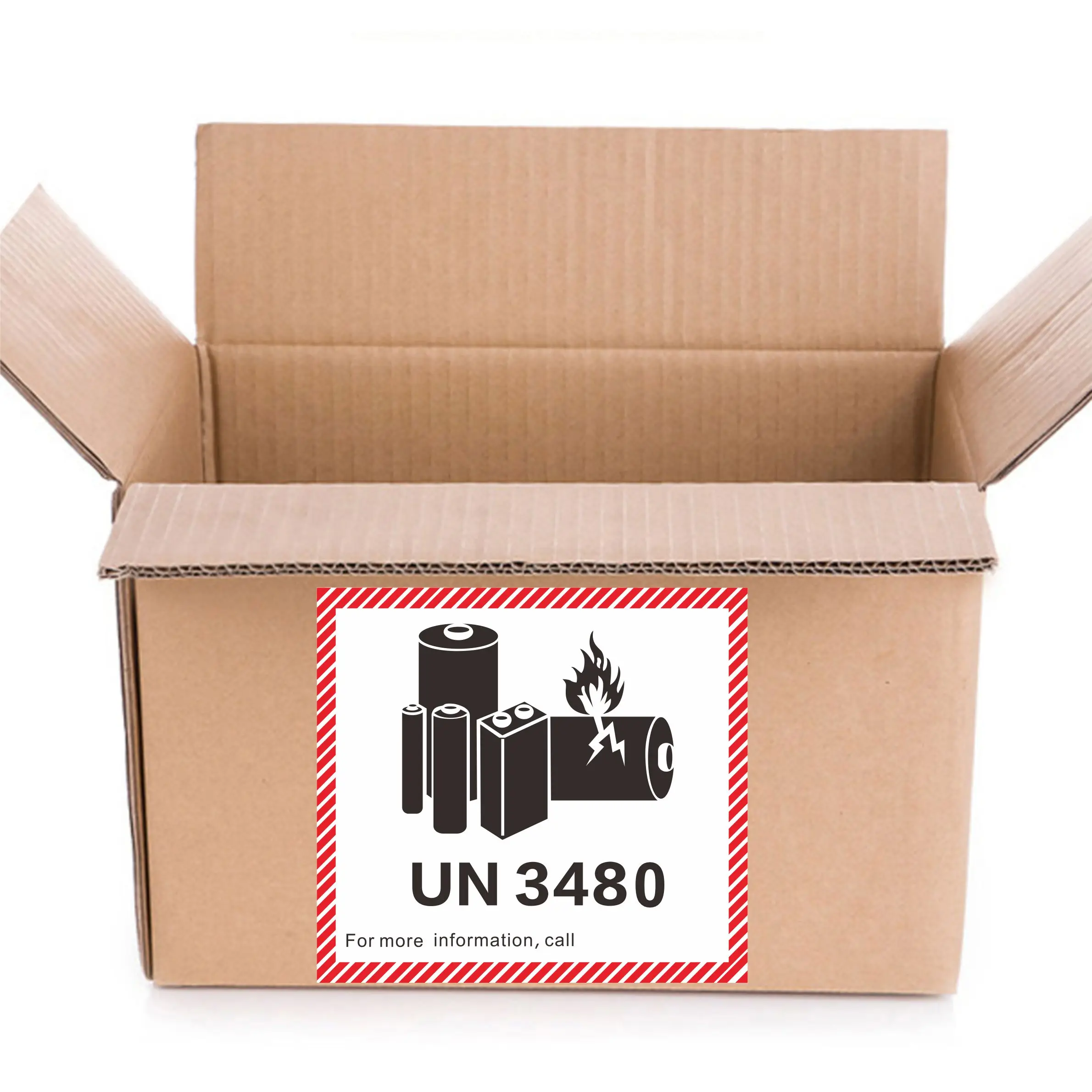 UN3480 Labels Lithium Ion Battery Transport Caution Shipping Warning Labels for Replacement Batteries 20/50/100pcs 4.7" x 4.3"