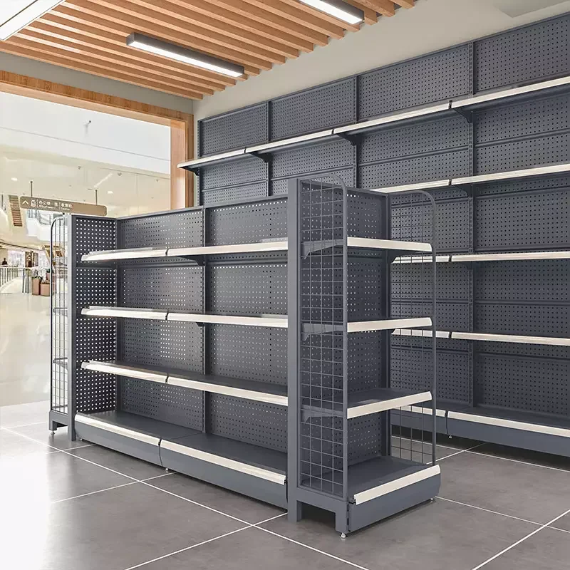 custom-Heavy-Duty-Grocery-Store-Display-Racks-Gondola-Metal-Wire ...