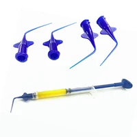 Embout de seringue dentaire jetable en plastique, 20/50 pièces, Irrigation Endo, Canal radiculaire, aiguille d'irrigation, Injection dentaire, recharge de médicaments 4