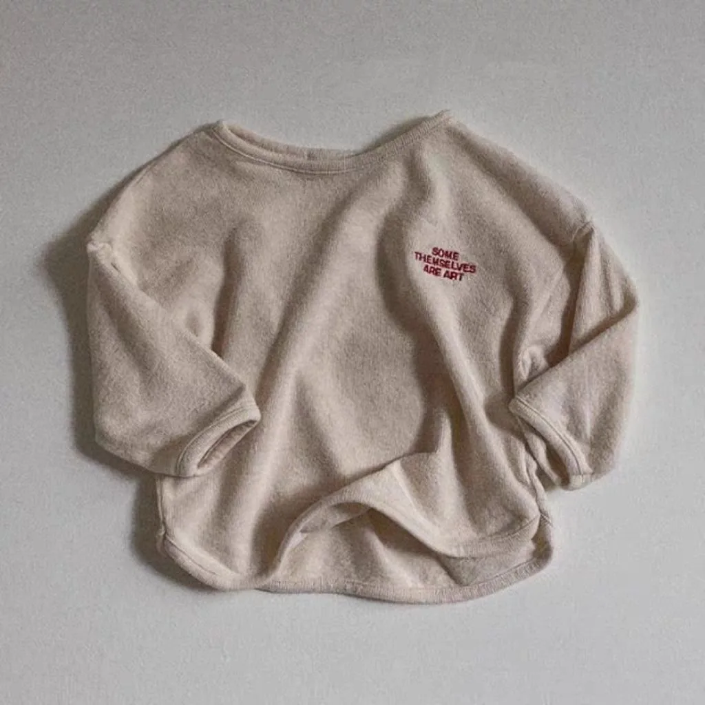 Gray Letters Long Sleeve T-shirt Base Shirt For Boys Clothes Spring Fall Kids Clothing Tops O-neck Pullovers Children Sweatshirt