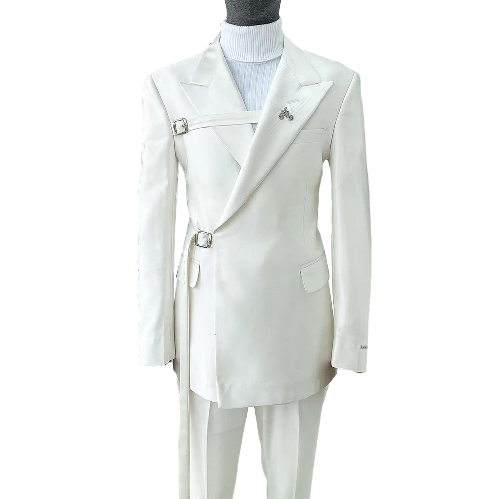 Men Suits Two Pieces Jacket And Pants Made Designer Bridegroom Wedding Party Formal Occasion men suit set