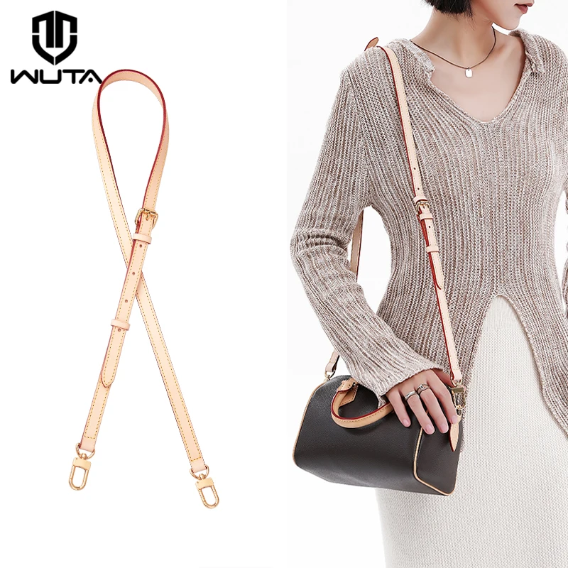 Wuta Bag Strap Per Lv  Speedy 20 Speedy 25 Speedy 30 Speedy Nano Spalline 100% Vera Pelle Regolabile Crossbody Borse Lunghe Cintura 120Cm Accessori Pe
