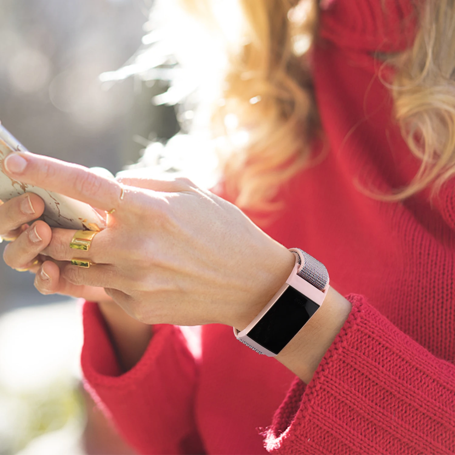 Рисунок 3 - Нейлоновый ремешок для часов Fitbit Charge 4 3 SE