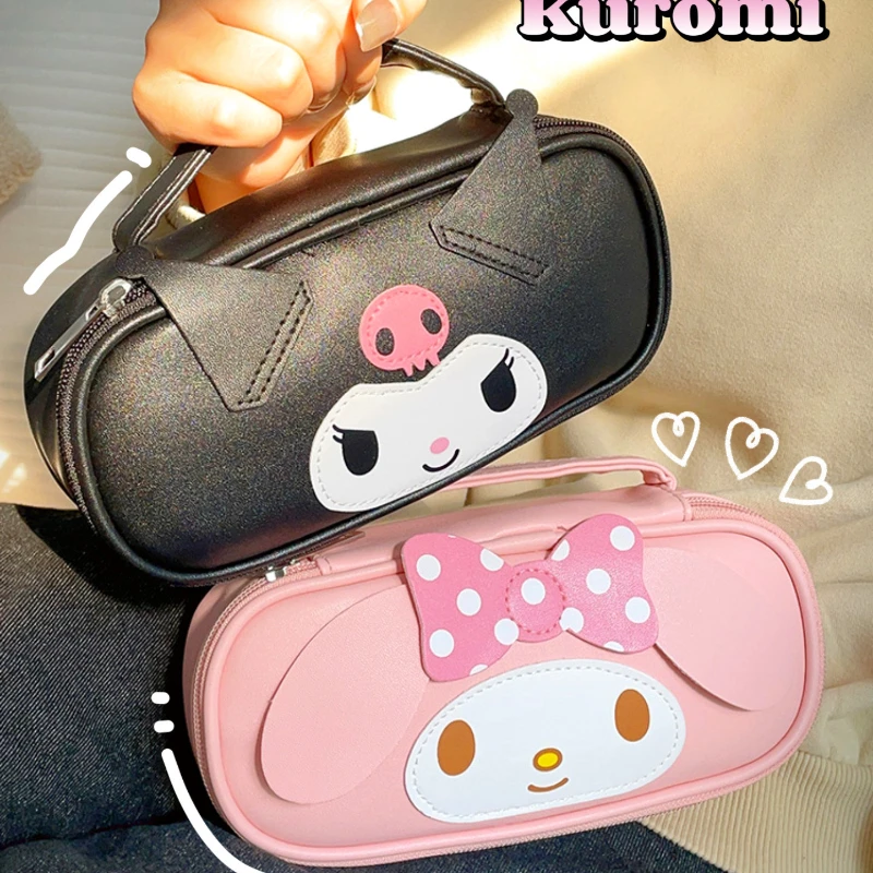

Kawaii Sanrio Kuromi My Melody Pencil Case Stationery School Supplies Cute Kids Waterproof Storage Bag Girl Toys Birthday Gift