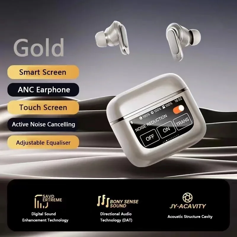 Trend Design V8 ANC+ENC TWS In-Ear Headphones Noise Cancelling Wireless Earbuds Gaming Compatible Smart Phones Computers Laptop