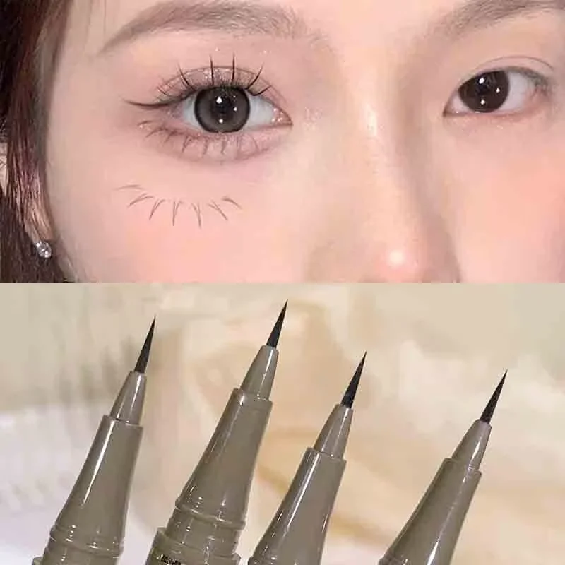 Ultra-fine Liquid Eyeliner Matte Blackish-Brown Waterproof Sweat-proof Long-lasting For Beginners Eye Makeup Gift liquid eyeliner