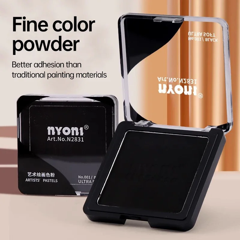 Nyoni 6colors Dry Wet Sketch Toner Paint Graphite Charcoal Color Powder Ultra Soft Artist Pastel Art Supplies