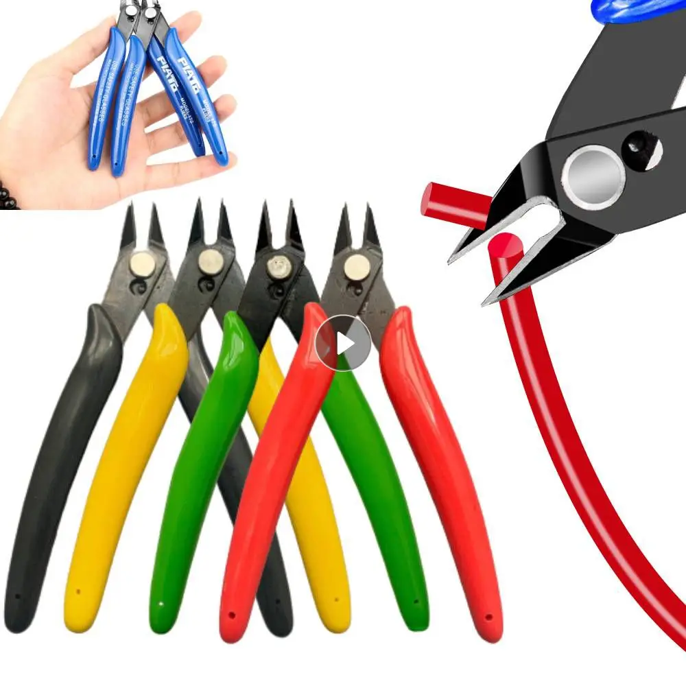 1Pc Diagonal Pliers Electrical Wire Cable Cutters Cutting Side Snips