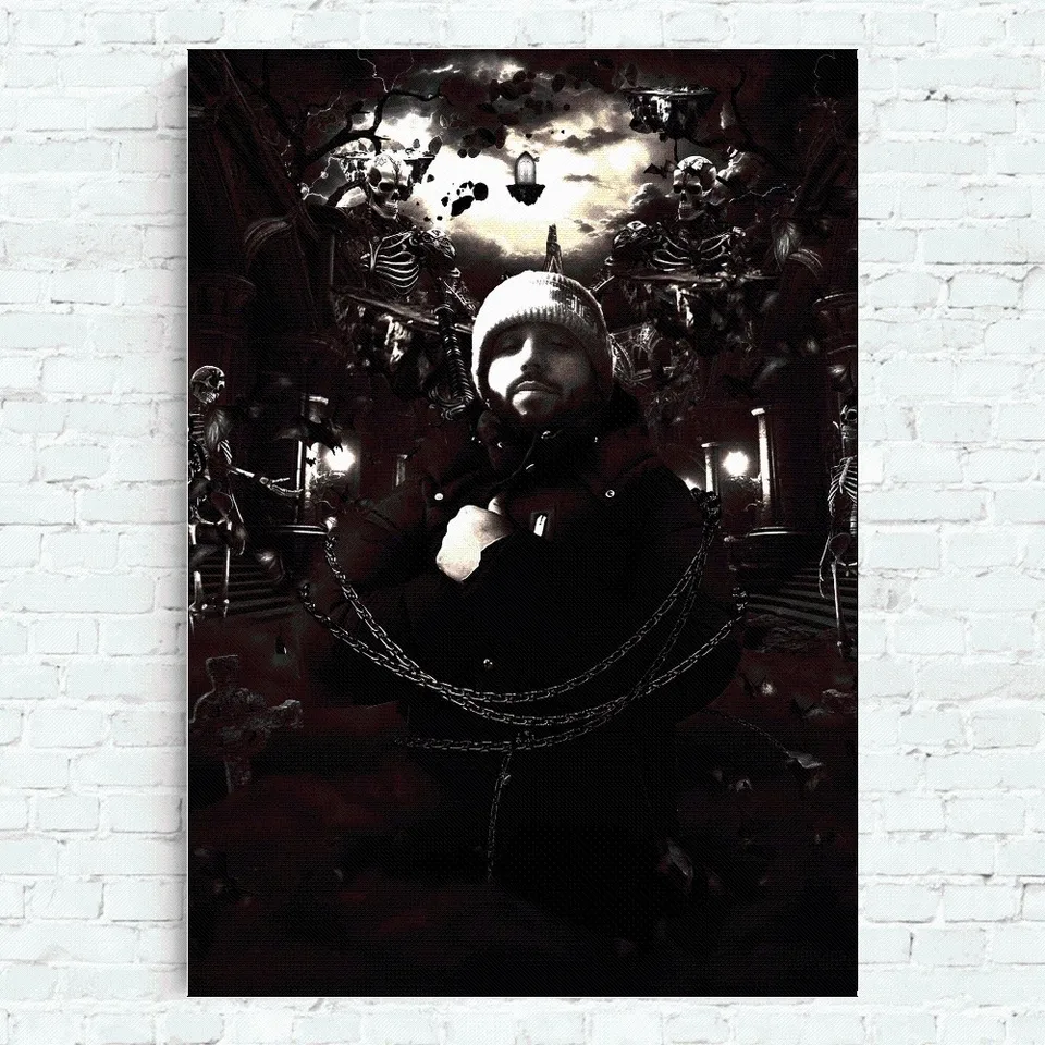 bpoejge Poster Artistico Esclusivo del Rapper Popolare Tony Boy 6 Poster su Tela Decorazione per Camera da Letto Paesaggio Decorazione per Ufficio