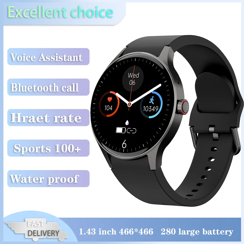 

Xiaomi Mijia Smart Watch Women Bluetooth Call Heart Rate Monitor Sport Fitness Men's Watches Voice Assistant Waterproof Bracelet