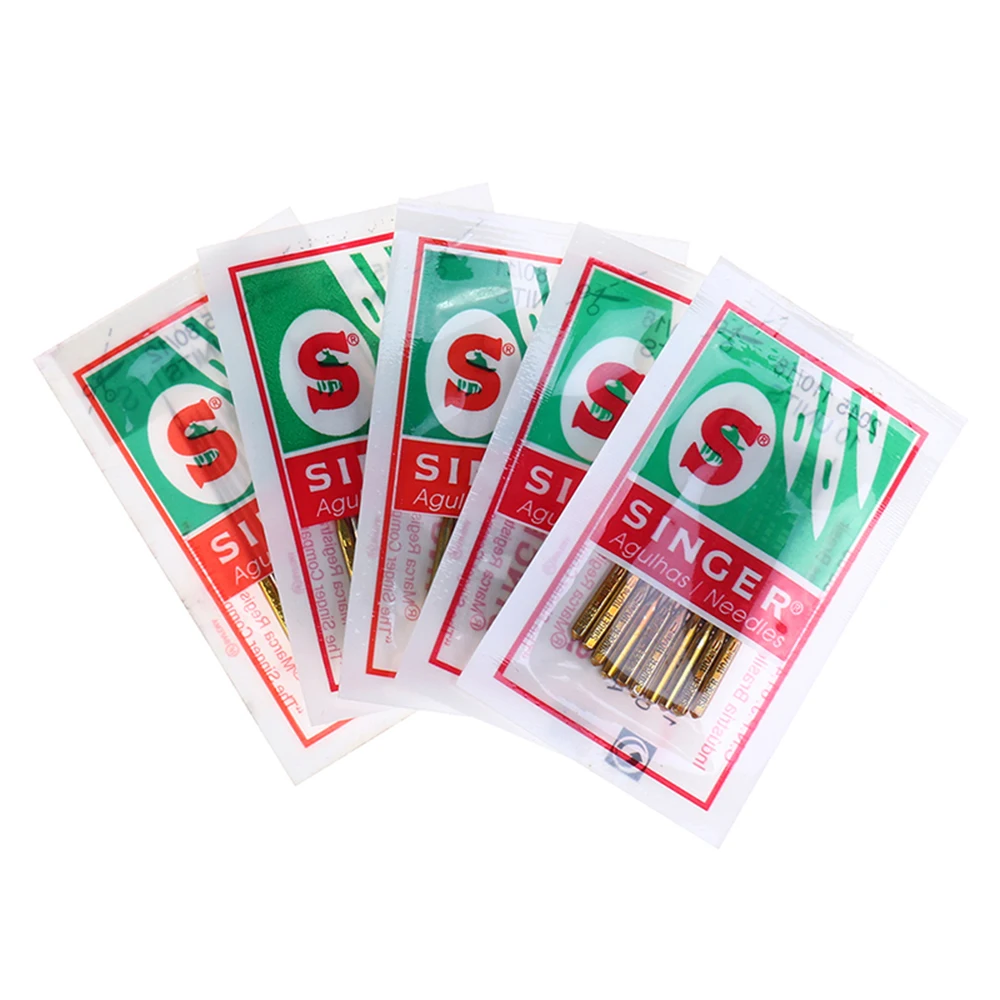 Sewing Accessories 50 PCS/Set Mix Size Singer Sewing Needle HAX1 705H 9#,11#,14#,16#,18# For Domestic Household Sewing Machine