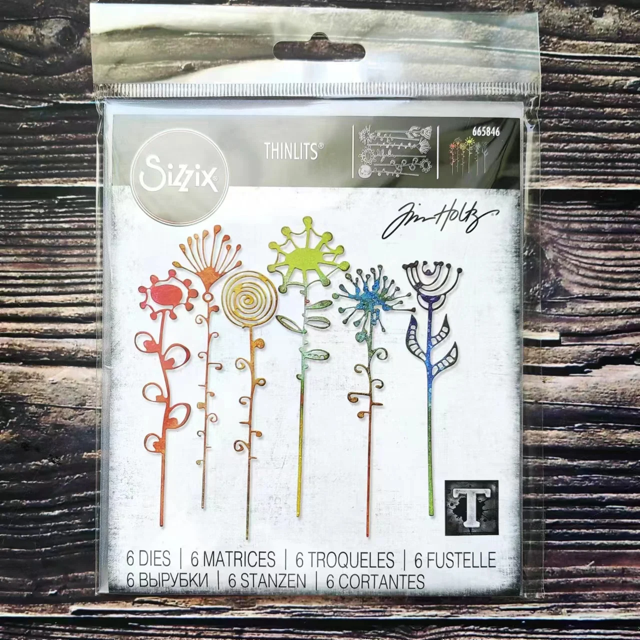 

Sizzix 665846 Thinlits Die Set 6PK - Artsy Stems by Tim Holtz