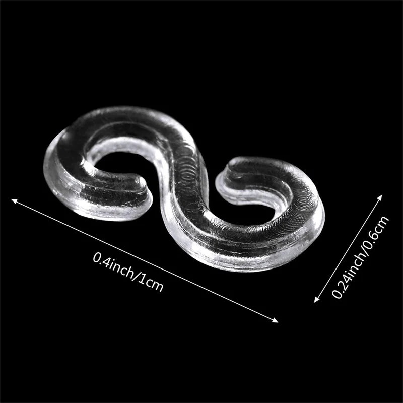 500pcs 11mm S 클립 고무 밴드 쥬얼리 걸쇠 커넥터 DIY 탄성 팔찌 키트에 대 한 설정 액세서리 재료 만들기 도매