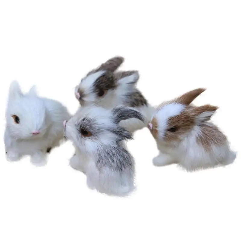 

Bunny Toy Realistic Cute Plush Rabbits Simulation Bunny Girl Photography Props Easter Basket Stuffers 2023 New Year Decorations