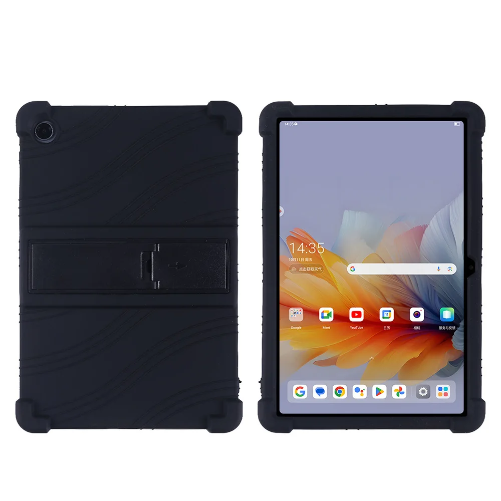 Universal Soft Silicone Case with Adjustable Stand - Shockproof and Safe Tablet Cover