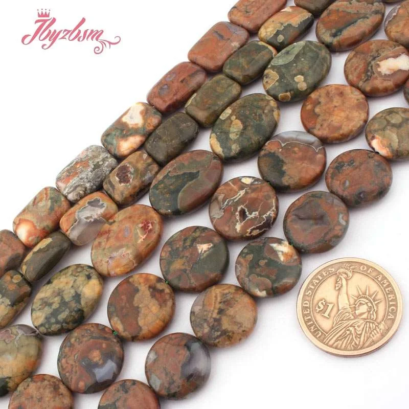 18mm/20mm Coin Natural Kambaba Jaspers Stone Beads For Bracelet Necklace Jewelry Making Strand 15 Inch Free Shipping