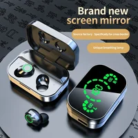 Long Battery Life Earphones Bluetooth Wireless Headphones YD03 Mirror Storage Box Handfree Blutooth Handsfree Earphone Phone 2