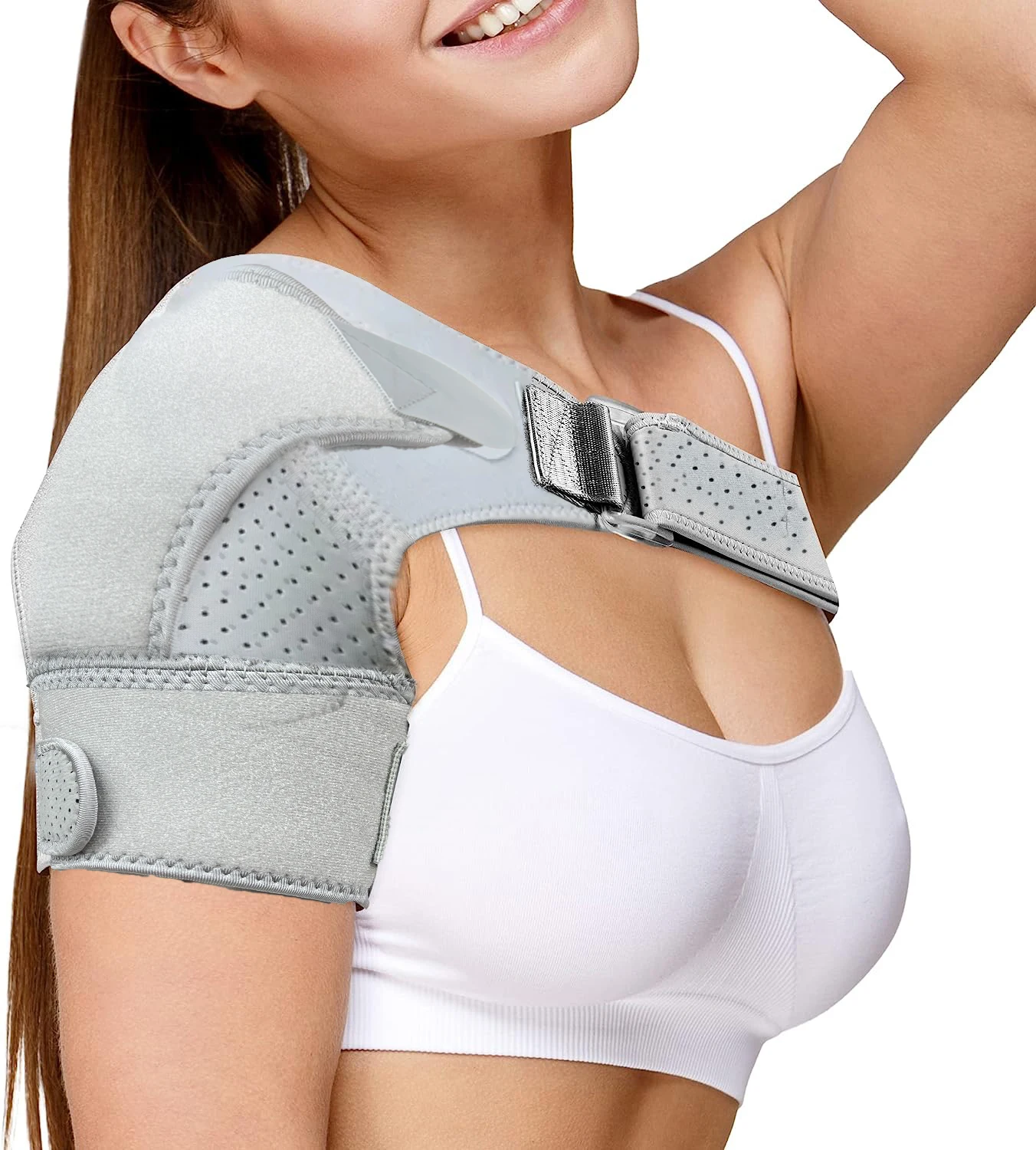 Premium Shoulder Brace | Support & Compression Sleeve Wrap for Stability and Recovery