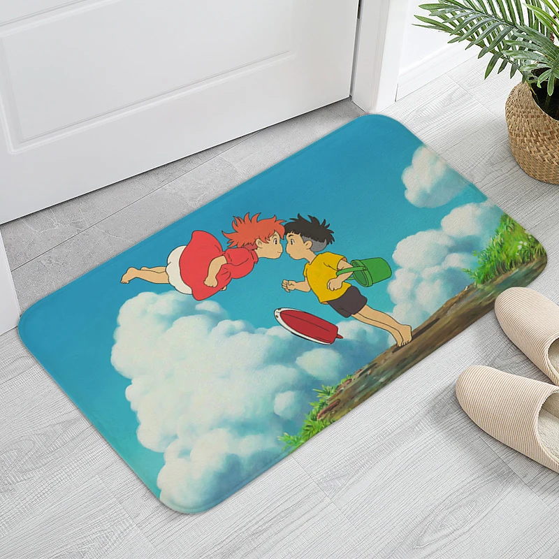 

Rug for Kids Bedroom Ponyos Cute Carpet Entrance of House Home Decorations Floor Mats Flannel Soft Carpet for Children's Room