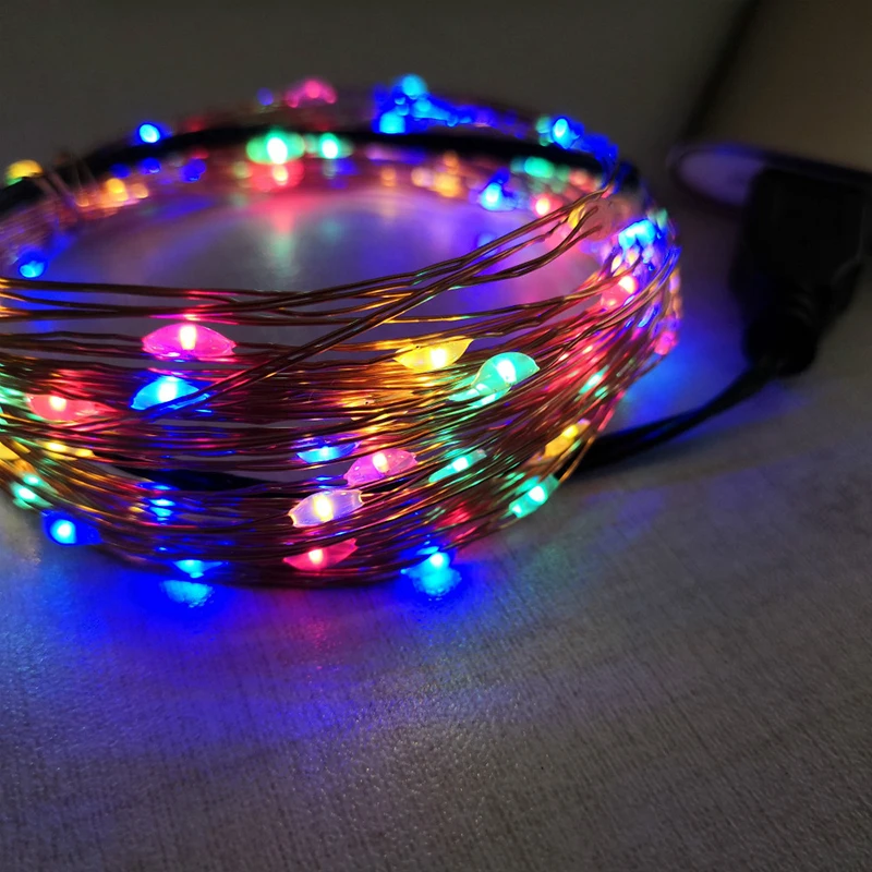 USB Interface Power Supply Copper Wire Light String Christmas LED Decoration Various Color Options promotional various durable using recessed led panel light ceiling 43w