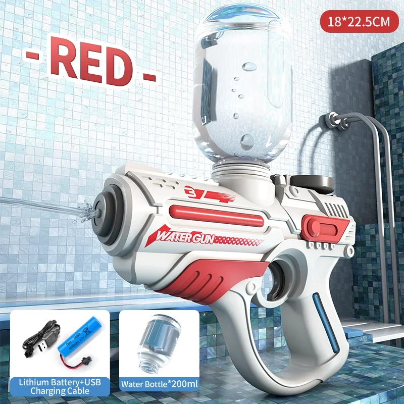 New Electric Water Gun Kids' Automatic Beach Watergun Toy Powerful Outdoor Summer Swimming Pool Fun Water Blaster Toys