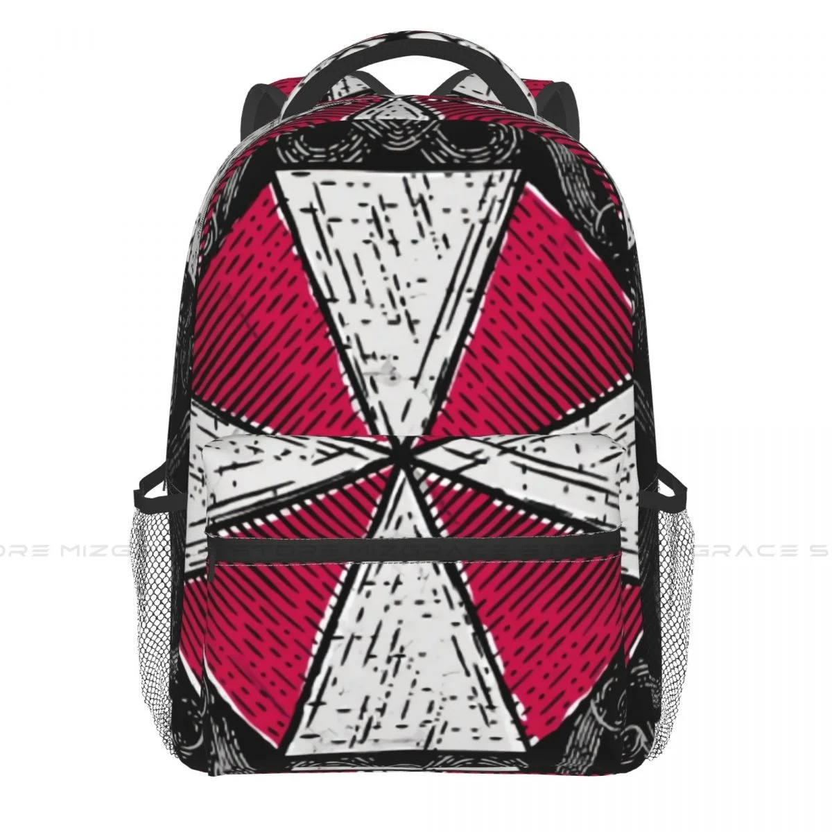 

Village Art Backpack for Girls Boys Umbrella Corporation Travel Rucksack Daypack for Teenage School Laptop