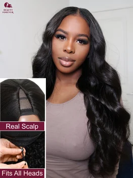 Beauty Forever EasiContout Body Wave V Part Human Hair Wig Seemless Upgrade U Part Wig 100% Raw Virgin Human Hair Wig