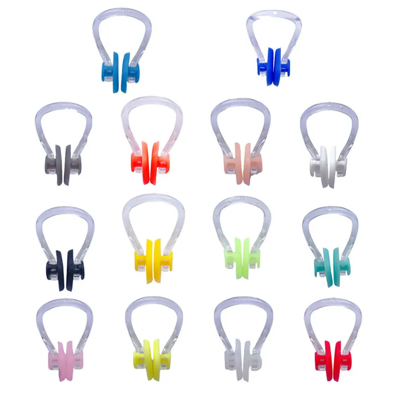 10pcs High Quality Reusable Soft Silicone Swimming Nose Clip Comfortable Diving Surfing Swim Nose Clips For Adults Children adults children nose wash system pot sinus