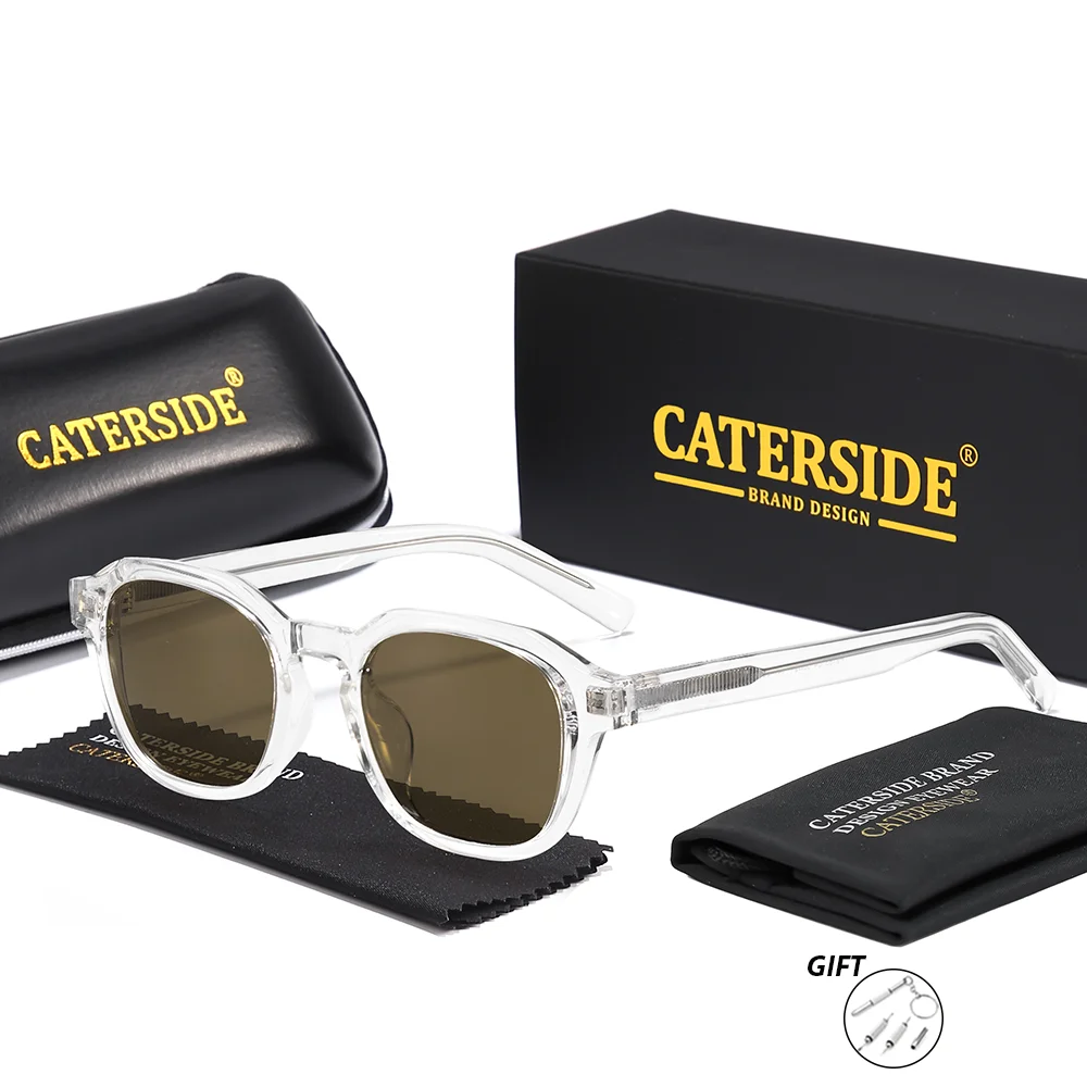 CATERSIDE Optische Sonnenbrille für Herren, Acetat-Rahmen, Myopie, Weitsichtigkeit, polarisierte Brillen, Damen-Sonnenschutzbrille – Detail 8