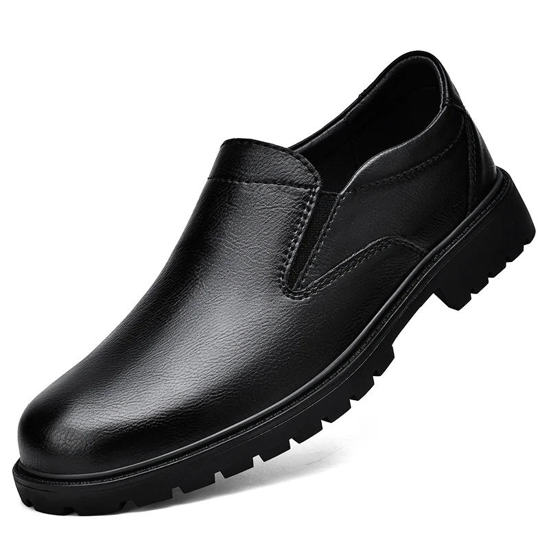 Mens Slip On Oxfords Loafers Casual Leather Shoes Pure Color New Arrival Italian Shoes Italian 2