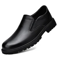 Mens Slip On Oxfords Loafers Casual Leather Shoes Pure Color New Arrival Italian Shoes Italian 2