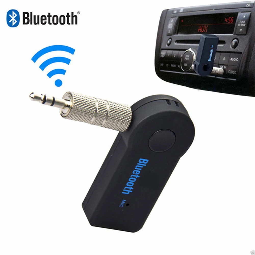 

Wireless Bluetooth-compatible Music Audio Receiver 3.5mm Streaming Auto A2dp Headphone Adapter Connector Mic Handfree Car PC