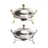 Food Warmer Quick Heating Cooking Pot with Lid Camping Alcohol Stove Hot Pot for Kitchen Party Noodles, Egg Restaurant Household 2