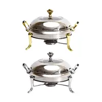 Food Warmer Quick Heating Cooking Pot with Lid Camping Alcohol Stove Hot Pot for Kitchen Party Noodles, Egg Restaurant Household 2
