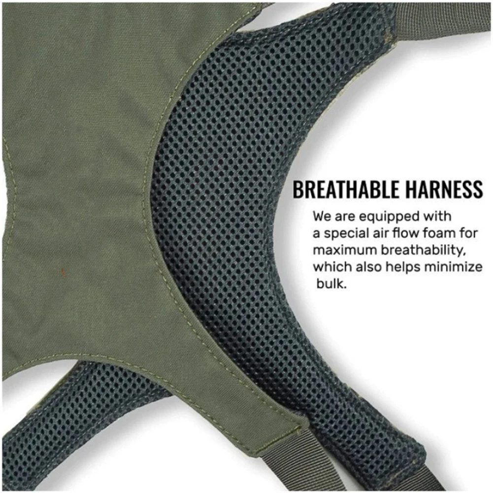 Wild Cedar Binocular Harness Chest Pack with Rangefinder Pouch, Bino Harness with Rain Cover for Bird Watching, Hunting, Hiking